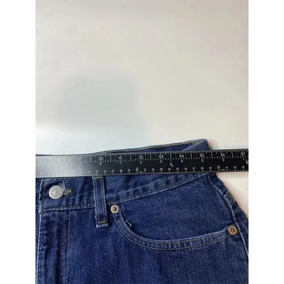 Vintage Levi’s 515 Cut Off Shorts 3” Dark Blue Wash Women’s Size 10 Made In USA - Picture 3 of 7